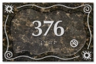 Room Number Sign - No Smoking