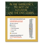 In Case of Fire... Evacuation Plan Holder