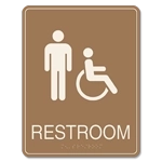 Restroom - w/Male & Handicap Accessible Symbol
