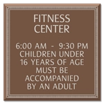8-Line Room Sign