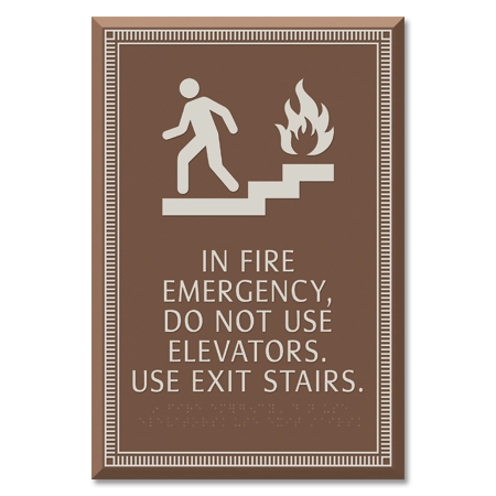 In Fire Emergency Sign - Florida Code