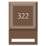 Room Number Sign - 1 Slot