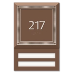 Room Number Sign - 2 Slot