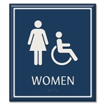 Woman w/Handicap Accessible Symbol