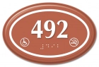 Oval Room Number - Handicap Accessible/No Smoking