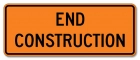 End Construction Sign