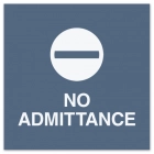 No Admittance with Symbol
