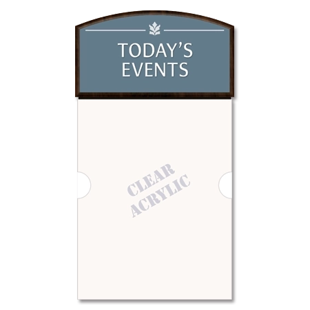 2-Line Informational Sign w/Insert Slot
