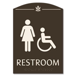 Restroom w/Female & Handicap Symbol