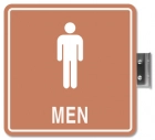 Perpendicular Overhead - Men w/Male Symbol