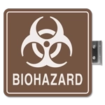 Perpendicular Overhead Biohazard - w/Symbol
