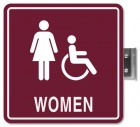 Perpendicular Overhead - Women w/Female & ISA Symbols