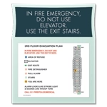 In Fire Emergency... Evacuation Plan Holder