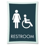 Restroom - w/Female & Handicap Accessible Symbol