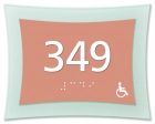 Room Number Sign - Handicap Accessible