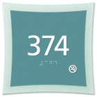 Room Number Sign - No Smoking