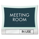 2-Line Room Sign w/Sliding Panel
