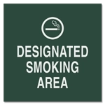 Designated Smoking Area with Symbol