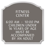 8-Line Room Sign