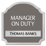 Manager On Duty Sign