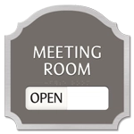 2-Line Room Sign w/Sliding Panel