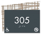 Room Number Sign - No Smoking/Handicap Accessible