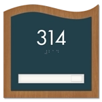 Room Number Sign - 1 Slot