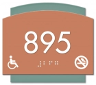 Room Number Sign - No Smoking/Handicap Accessible