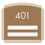 Room Number Sign - 2 Slot
