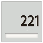 Room Number Sign - 1 Slot
