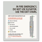 In Fire Emergency... Evacuation Plan Holder