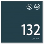 Room Number Sign - Handicap Accessible/No Smoking