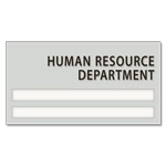 2 Slot Suite/Dept. ID Sign