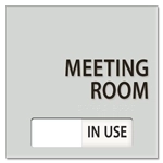 2-Line Room Sign w/Sliding Panel