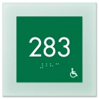 Room Number Sign - Handicap Accessible