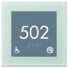 Room Number Sign - No Smoking/Handicap Accessible