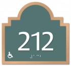 Room Number Sign - Handicap Accessible