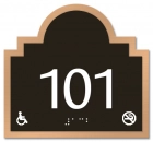 Room Number Sign - No Smoking/Handicap Accessible