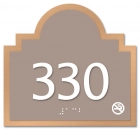 Room Number Sign - No Smoking
