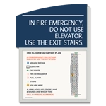In Case of Fire...Evacuation Plan Holder