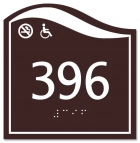 Room Number Sign - No Smoking/Handicap Accessible