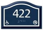 Room Number Sign - No Smoking/Handicap Accessible