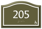 Room Number Sign - Handicap Accessible