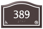 Room Number Sign - No Smoking/Handicap Accessible