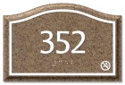 Room Number Sign - No Smoking