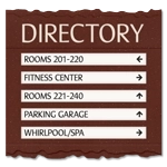 5 Panel Directory Sign