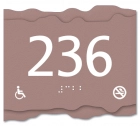 Room Number Sign - No Smoking/Handicap Accessible