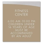 8-Line Room Sign