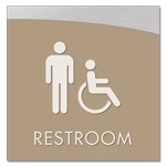 Restroom w/Male & Handicap Symbols