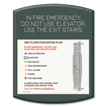 In Case of Fire... Evacuation Plan Holder